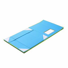 Durable Cardboard Paper Foldable Magnet Gift Box With Window Custom Size