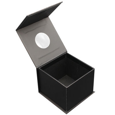 2020 New Design Oem Service Rigid Paper Black Square Custom  Wrist Watch Packaging Gift Box Magnetic Closure